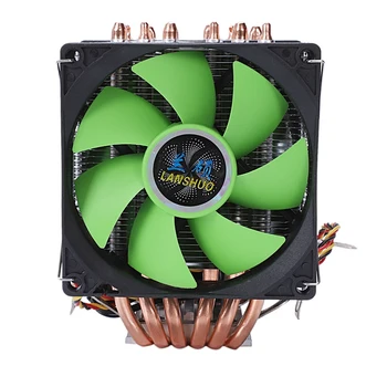 

Lanshuo 6 Heat Pipe 3 Wire Without Light Three Fan Cpu Fan Radiator Cooler Heat Sink For Intel Lga 1155/1156/1366 Cooler Heat Si