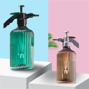 

2L Air Pressure Manual Watering Sprayer Gardening Pressure Watering Can Retro Transparent Watering Sprayer