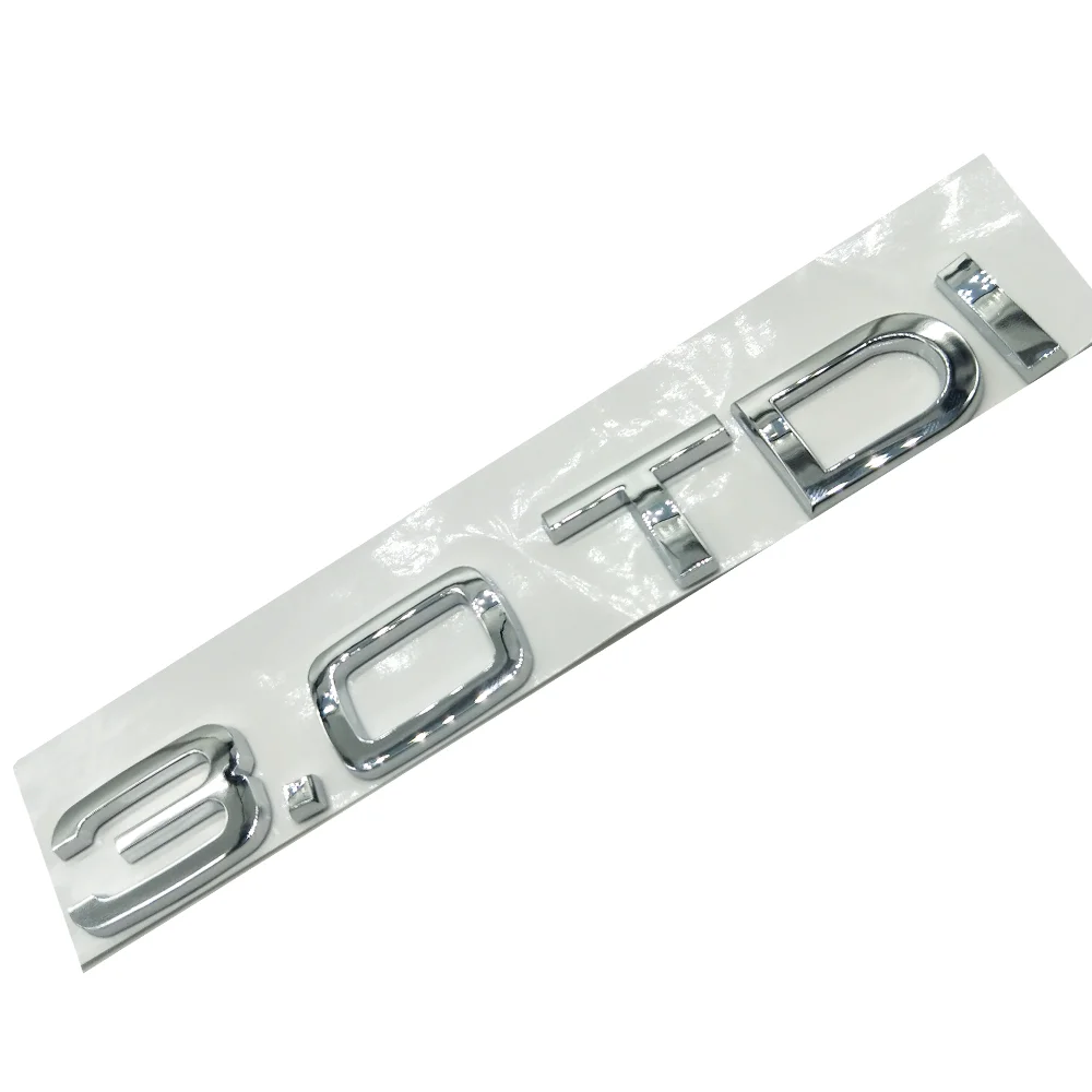 

Best Car Styling 3D ABS Chrome 3.0TDI Trunk Rear Boot LETTERING Badge Emblem Sticker FOR AUDI A4 S4 A5 S5 A6 C6 A7