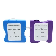 1 шт. Стоматологический материал полиэфирная пленка Matrice из нержавеющей стали Матричные полосы полировочные полоски стоматологическое лабораторное оборудование Стоматологические Инструменты
