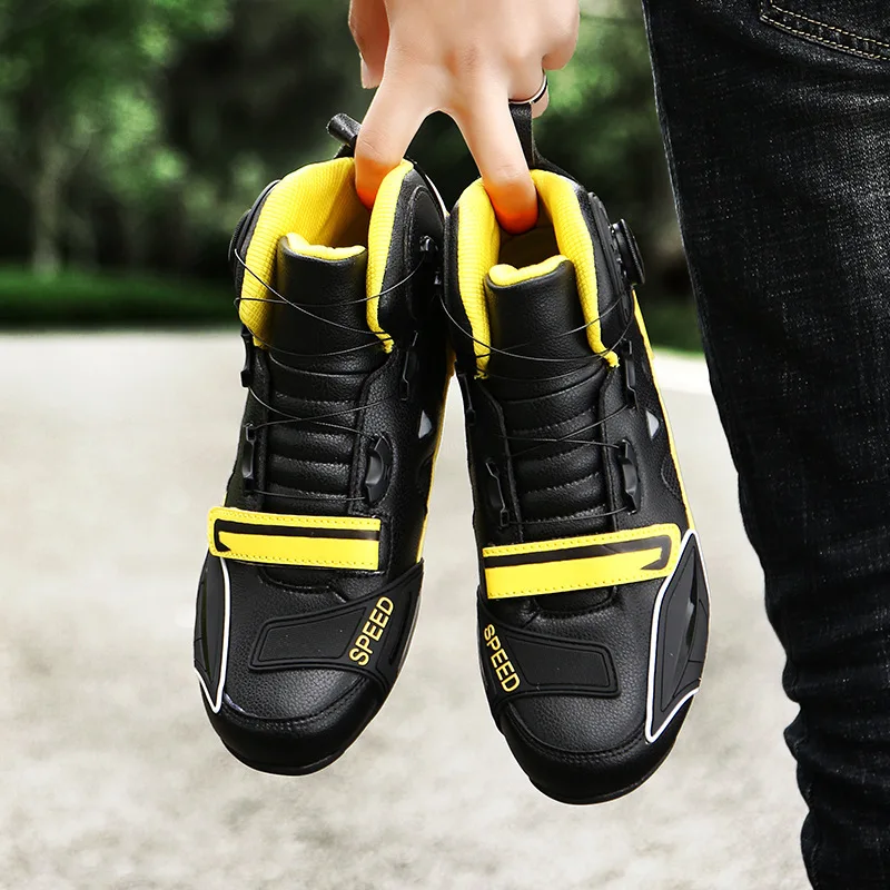 

Motorcycle Cycling Shoes Men And Women-Four Seasons Off-road Motorcycle Boots Race Car Short Boots Traveling by Motorcycle Equip