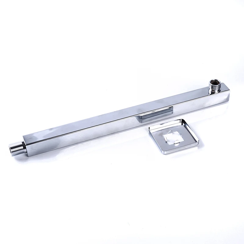 37.5cm Length Plastic Square Shower Head Arm Wall Mounted Extension Arm Bathroom Tools Accessories