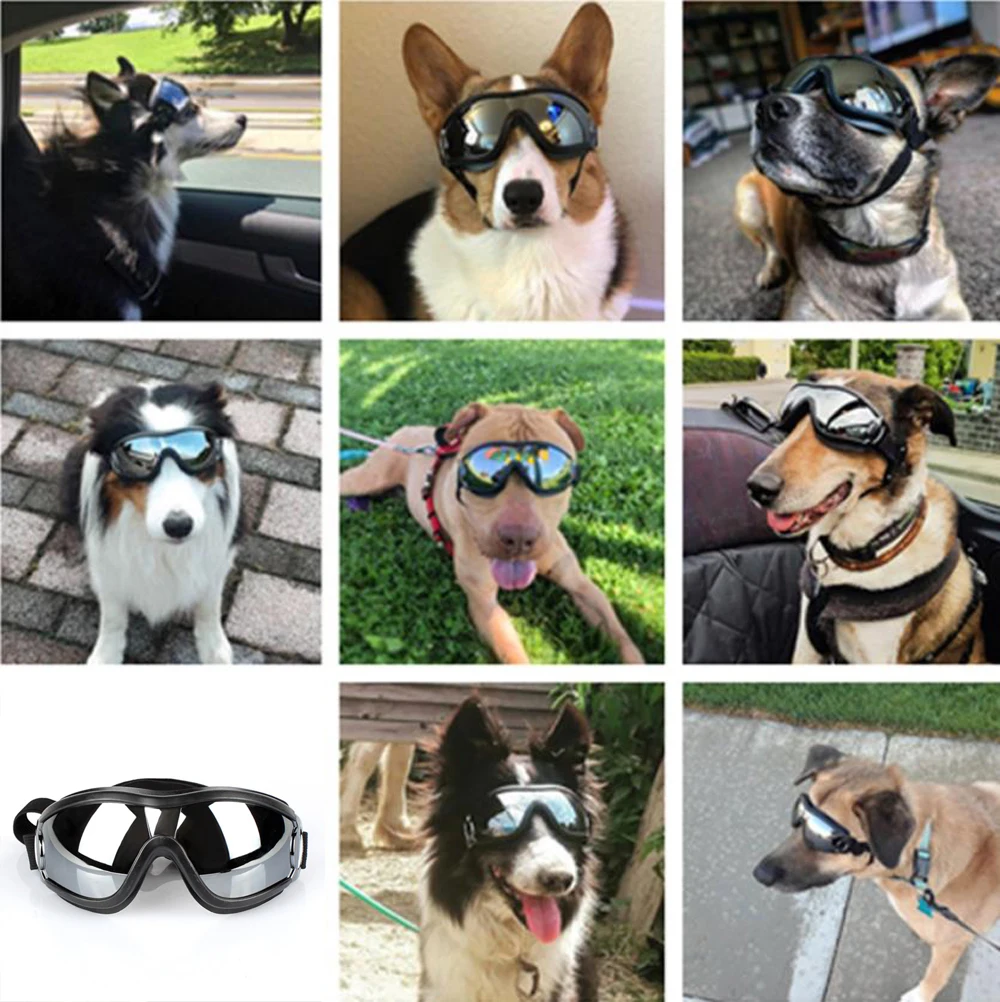 Adjustable Pet Dog Goggles Anti-UV Sun Glasses Dog Eye Wear Protection Sunglasses