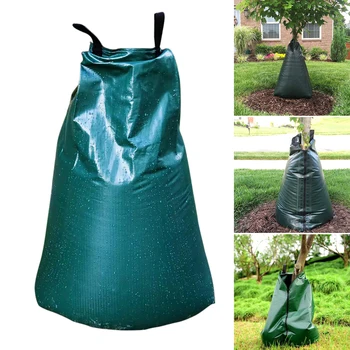

20 Gallon Tree Watering Bag PVC Drip Irrigation With Zipper Adjustable Slow Release Plants Dark Green Large Garden Tool Hanging