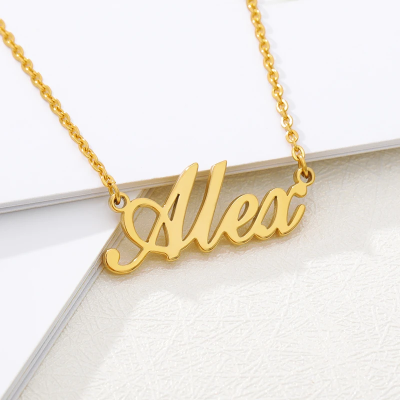 Индивидуальная именная табличка ожерелье s для женщин золотое ожерелье из нержавеющей стали ожерелье в богемном стиле подарок ювелирной дружбы колье