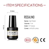 ROSALIND Nail Gel Manicure Set Lamp Gel Tools Kits For Nails Art UV Lamp Semi Permanent Nail Gel Polish Set With Base Top Coat 5