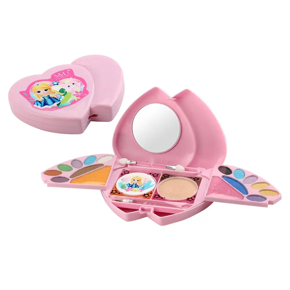 24Pcs Girls Makeup Set Cosmetic Case Kits Non-Toxic Christmas Gift Non Toxic Washable Safety Toys Foe Chiildren Makeup Set Toy