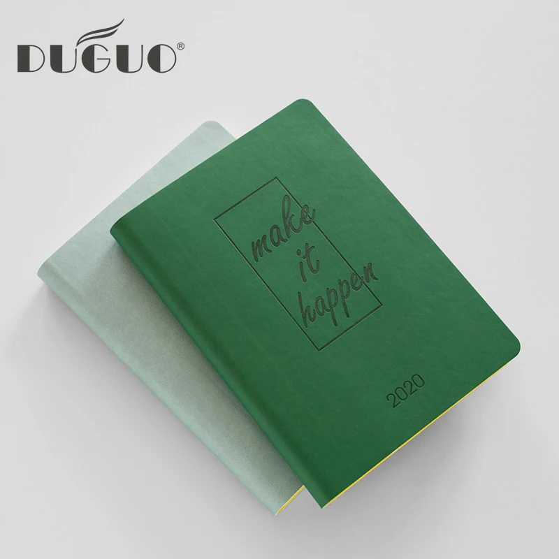 DUGUO Cute Stationery Just For You Schedule Book Efficiency Manual Handbook Schedule Business Journal kawaii Supplies