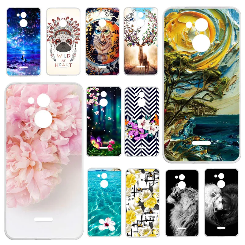 

Phone Case For China Mobile A3S Case For Chinamobile A3S M653 Silicone Soft TPU Back Covers Painting Flower Donut Cute Shell