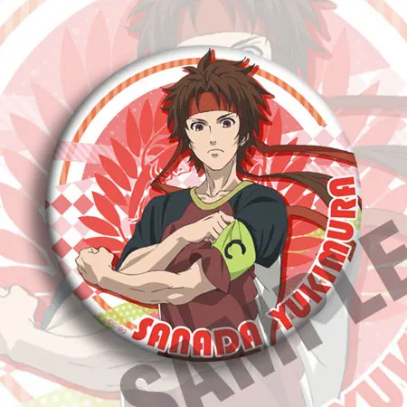 1 шт. 58 мм аниме Gakuen Basara дата Masamune Sanada Yukimura брошь значки круглые значки - Цвет: see chart