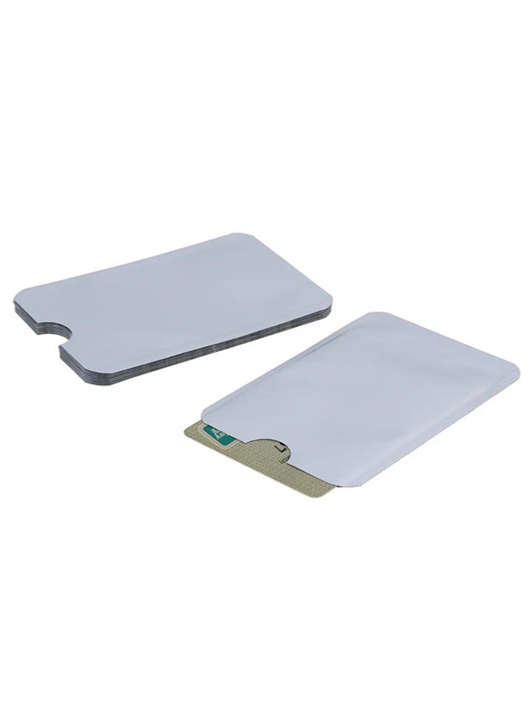 20Pcs/Lot Anti Theft Bank Credit Card Protector NFC RFID Blocking Cardholder Wallet Cover Aluminium Foil ID Business Card Case