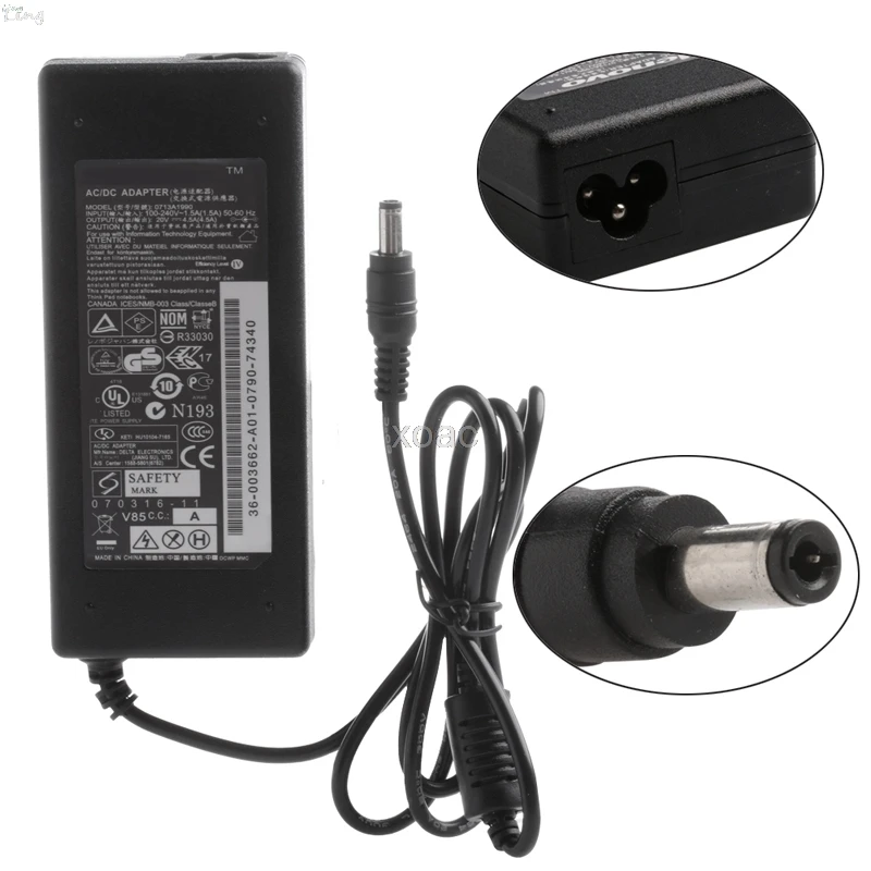 

5.5*2.5mm Laptop AC Adapter Power Supply Charger for Lenovo 20V 4.5A 90W M05 dropship