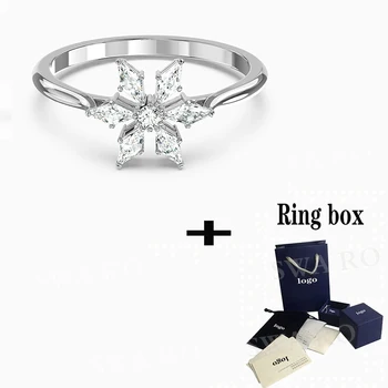 

SWA 2020 New Simple And Exquisite Magic Ring, Exquisite Snowflake Shaped Jewelry Is The Most Romantic Birthday Gift For Wife