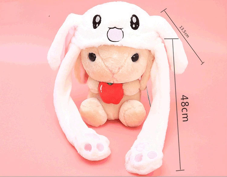 Милый Кролик плюшевая шляпа Забавный Playtoy уха вверх вниз кролик подарок игрушка для детей девушки подруги