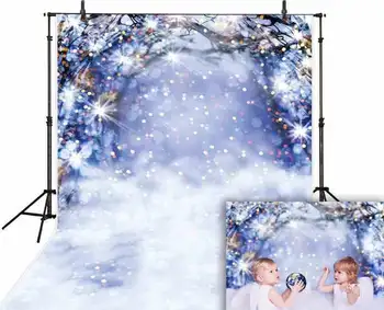 

Christmas Photography Backdrops Winter Snow Baby Newborn Photo Booth Backgrounds for Photocall Studio Photographic Vinyl Fabric