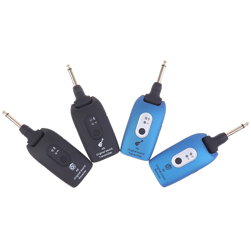 2.4Ghz Wireless Guitar System Transmitter and Receiver 6-Channel Universal 1/4 for Electric Guitar Bass Amplifier Bateria Mixer
