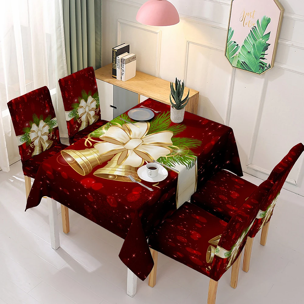 Tapel pano toalha de mesa natal cozinha jantar decorações papai noel casa  retangular festa mesa cobre ornamentos natal|Toalhas de mesa| - AliExpress