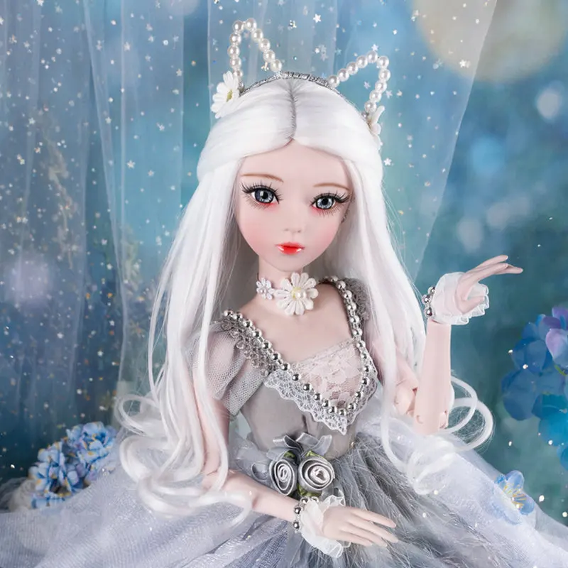 60 см Принцесса Кошка куклы ручной работы 1/3 Bjd кукла полный набор с макияжем и одеждой Соединенные девушки куклы игрушки для детей подарок
