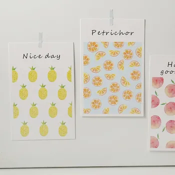 

30 Sheets/box Cute Fruit Postcard Creative Paper Postcards Greeting Card Message Card Letter Paper Card Gift Postcard