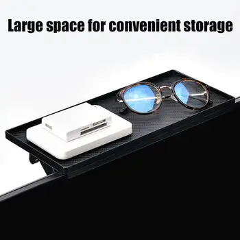 

Black Screen Rack Computer Monitor Riser Desktop Stand Adjustable Abs Tv Wireless Router Box Rack Desktop Storage Display Shelf