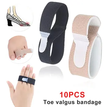 

Foot Care Tools 10 Pcs/lot Fabric Toe Finger Straightener Hammer Toe Hallux Valgus Corrector Bandage Toe Separator Splint Wraps