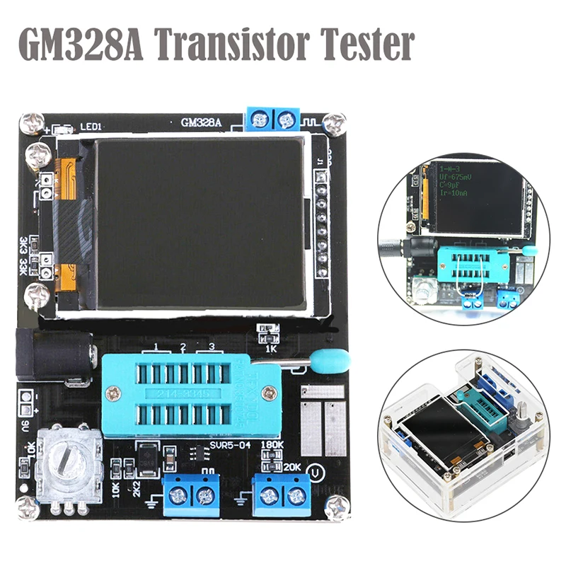 GM328 тестер транзисторов LCR диод емкость ESR метр PWM генератор сигналов|Мультиметры|
