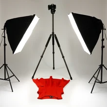 Softbox Lighting Kit Photography Continuous 45/135W Bulbs 4in1 Bulb Socket Light Suit With 2m Tripod Stand Studio Photo Softbox