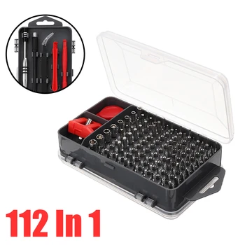 

112 In 1 Precision Multifunction Screwdriver Set Durable Magnetic Screwdriver Bit Torx Repair Tool Phone Repair Hand Tools Kit