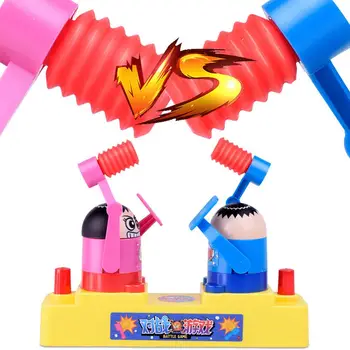 

Plastic Novelty Battle Robot Hammer Toys Hitting Defense Game Decompress Kids Interactive Toy Table Games for Education Toys