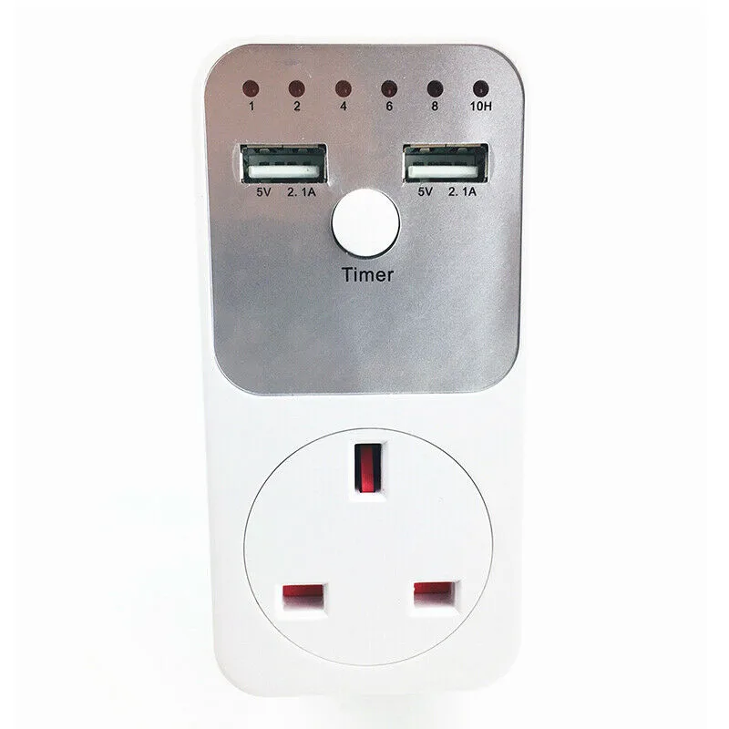 2 usb-порта электронное реле времени розетка таймер умная настройка времени Swtich таймер управление розетка для лампы ноутбука телефон
