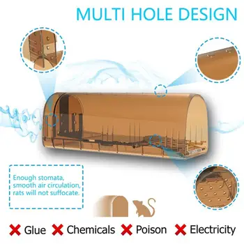 

Mice Catcher ABS 2pcs Mouse Trap-Easy Tools Pest Rat Trap Mousetrap Accessories Rodent Prop Reusable Convenient Home Catching