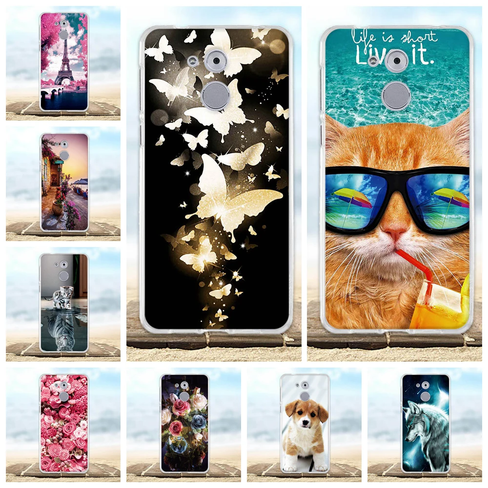 

For Huawei Honor 6C / Enjoy 6S Case Soft TPU Silicone Cover For Huawei Nova Smart Case 3D Cute For Huawei Honor 6C Phone Cases