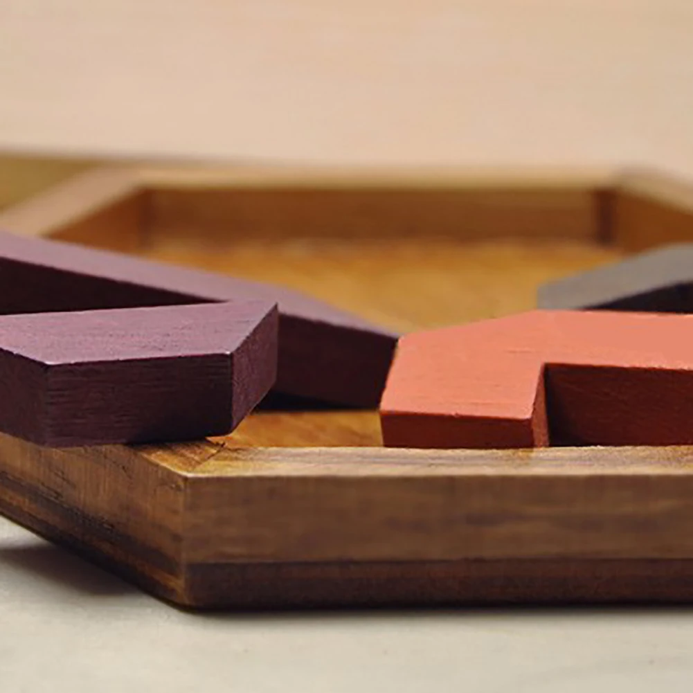 Детская деревянная головоломка Tangram, игрушечная доска, детская головоломка Tangram геометрической формы, игра-головоломка, развивающая игрушка