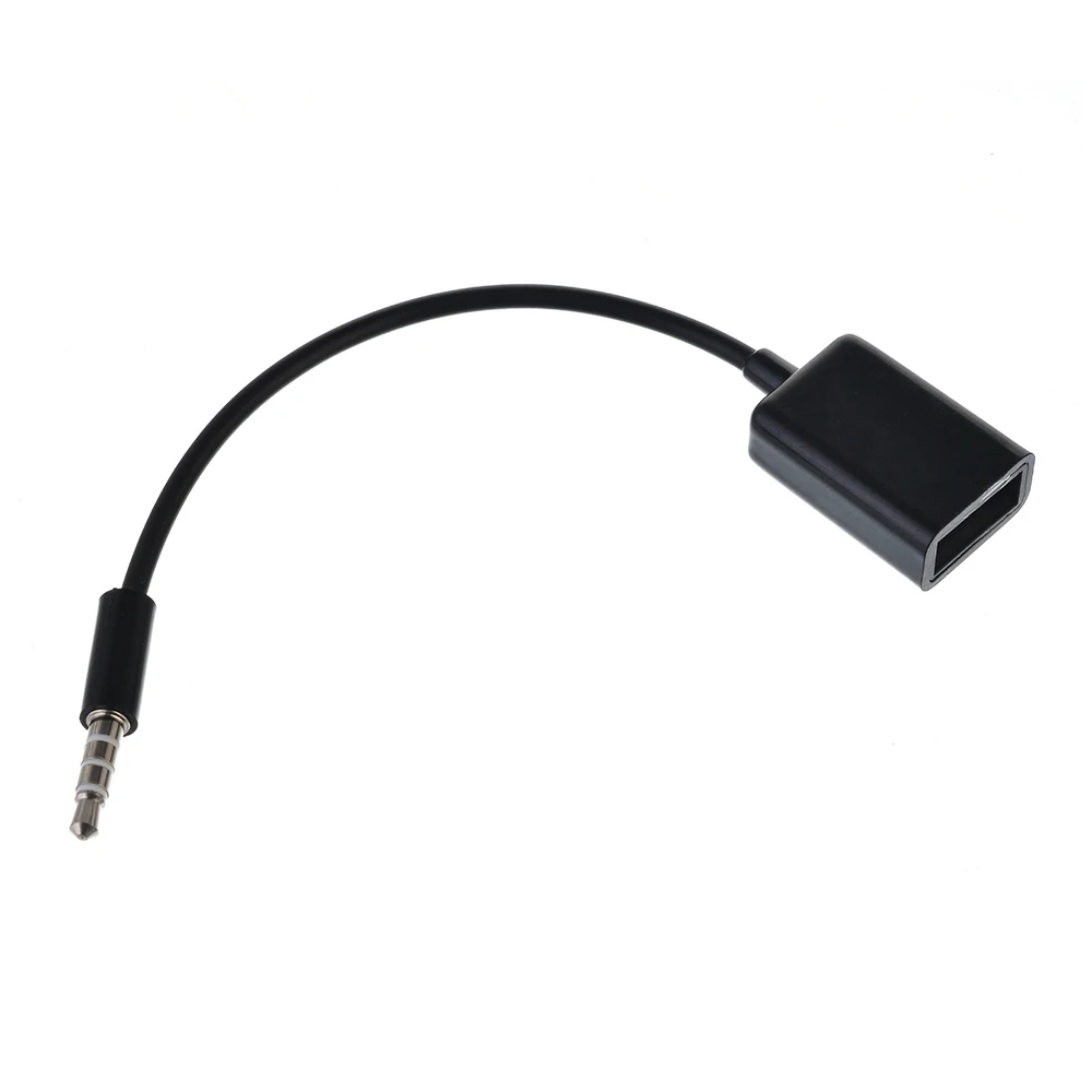 

Car mp3 conversion cable USB female to 3.5MM U disk 12V car CD player car audio cable To Male Audio Plug