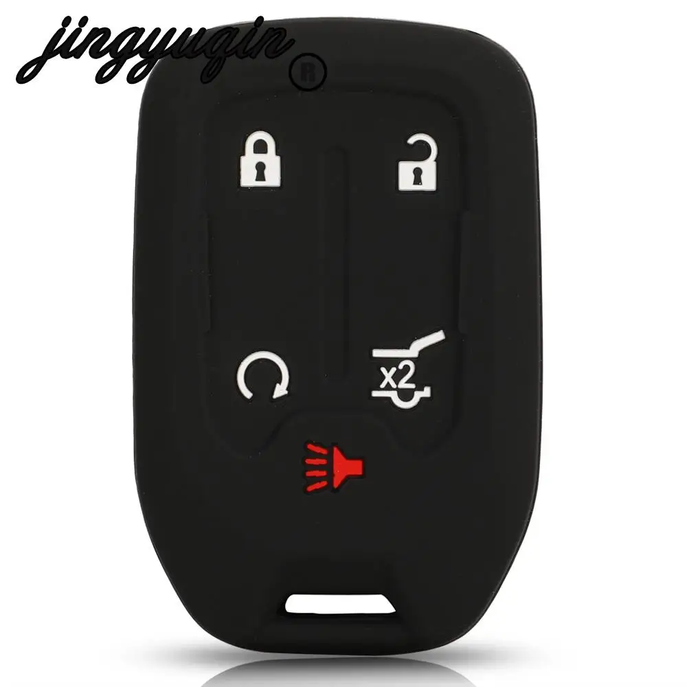 

Резиновый силиконовый чехол jingyuqin 5 butons, чехол для GMC Land 2019 для Chevrolet, пригородный, Задний защитный чехол