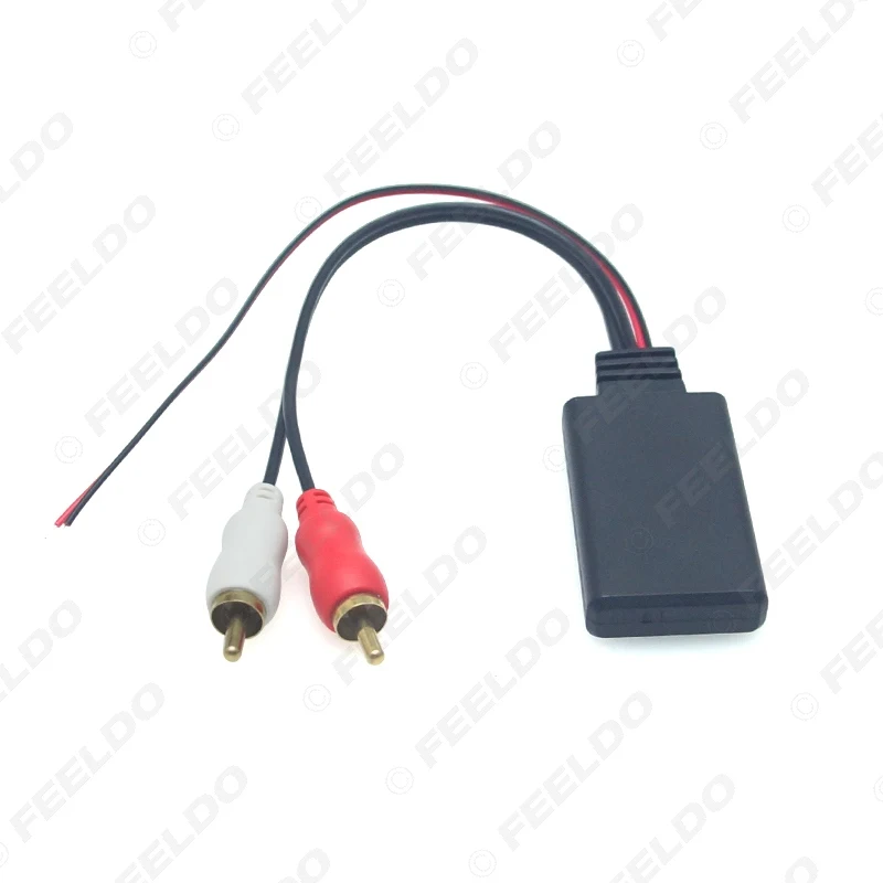 FEELDO универсальный авто беспроводной Bluetooth подключение AUX адаптер для стерео с 2 RCA AUX в Музыка Аудио вход беспроводной кабель