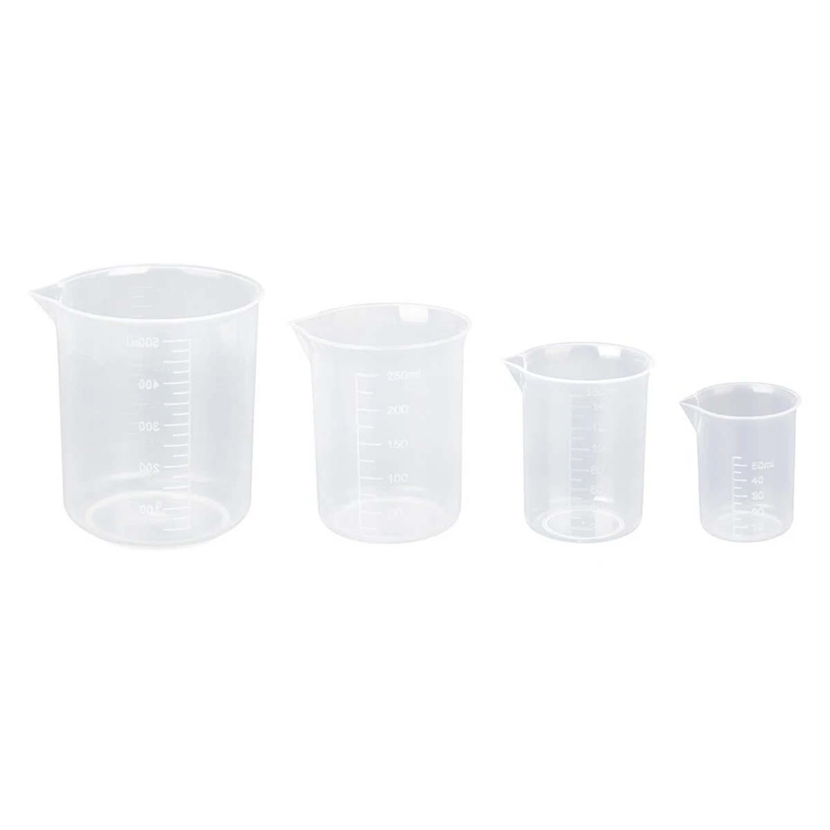 Laboratory Plastic Measurement Beaker Measuring Cup Graduated container 25-500ml Laboratory Plastic Measurement Beaker Measuring Cup Graduated container 25-500ml