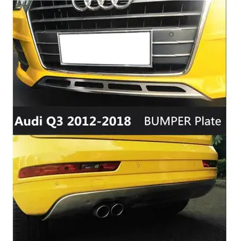 

For Audi Q3 2012-2018 BUMPER GUARD Car BUMPER Plate High Quality Stainless Steel Front+Rear Auto Accessories