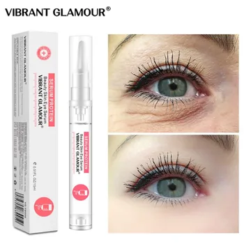 

Serum Protein Eye Serum Anti-Aging Puffiness Wrinkle Remover Dark Circles Bags Firming Eye remescar instant rimpel corrector