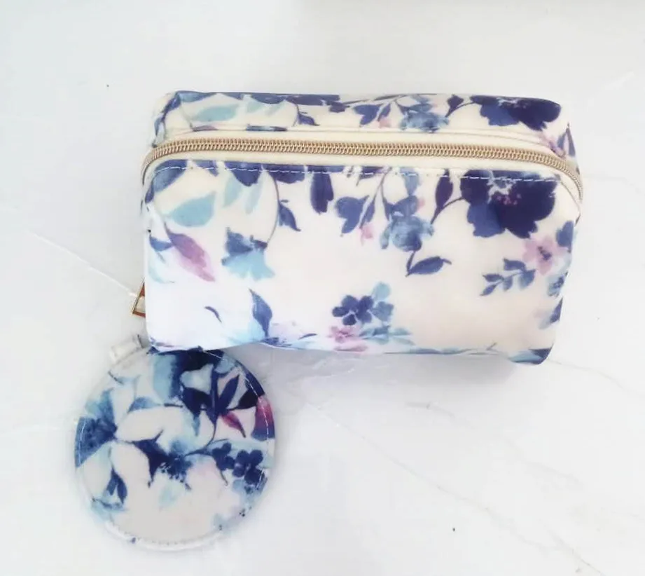 

New Style Medium Zipper Bag Western Style Retro Multi-functional Storgage Bag Waterproof Square Storage Bag Cosmetic Bag