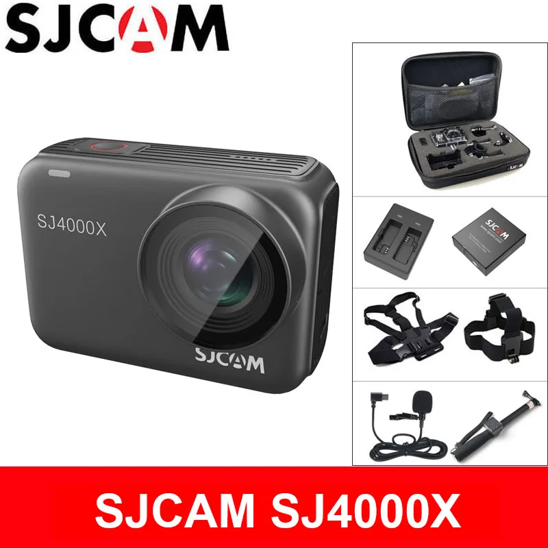 Экшн камера SJCAM SJ4000X 4K Wi Fi сенсорный экран 2 33 дюйма 1080P|Экшн-камеры| |