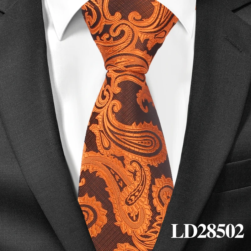 Мода 8 см ширина Мужские галстуки бизнес Пейсли галстук Gravatas Свадебный Жених шеи галстук-платок полиэстер жаккард галстук для подарков