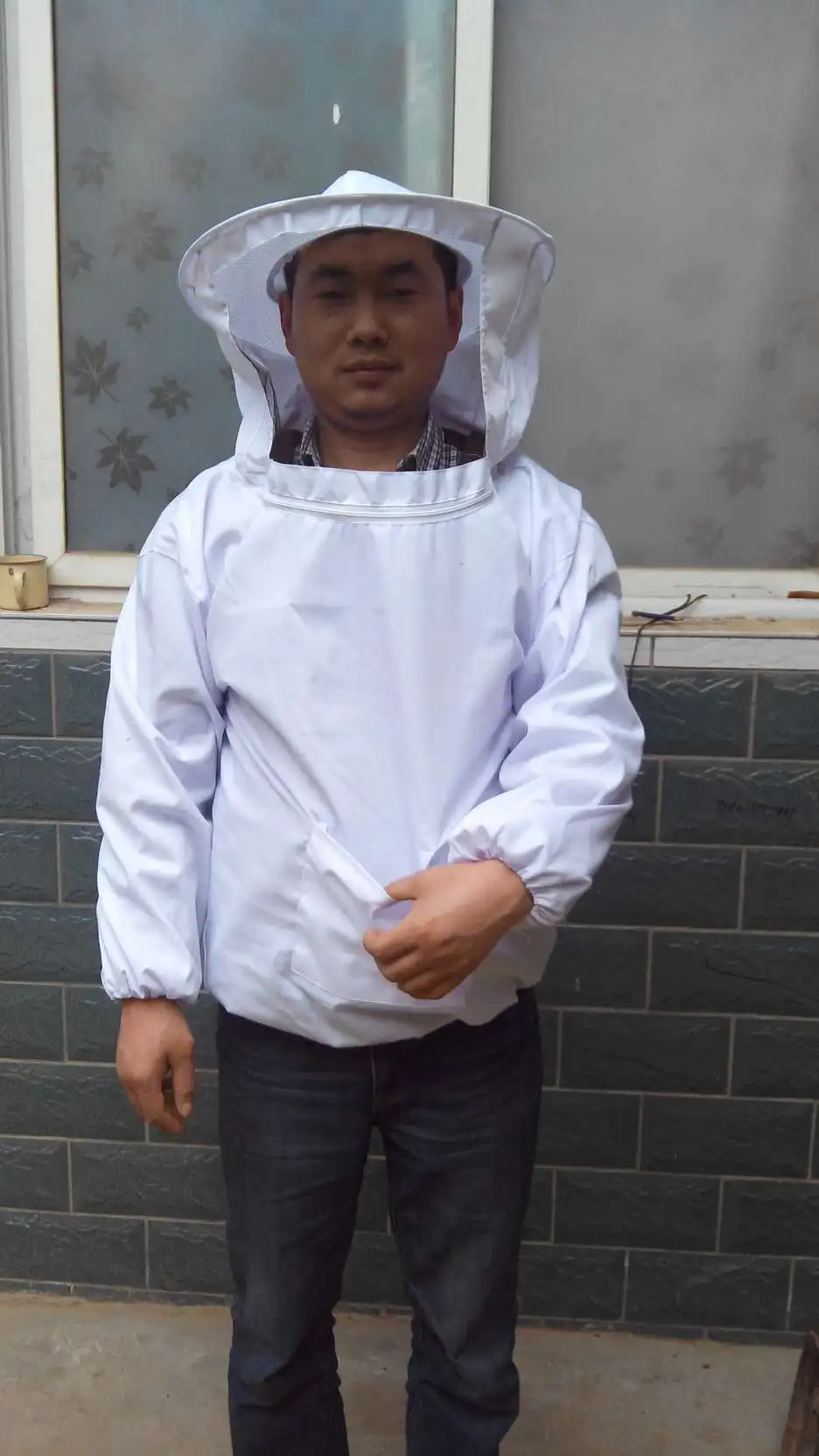 Безопасный белый костюм для пчеловодства защита от укусов унисекс защищает свободную одежду гибкий