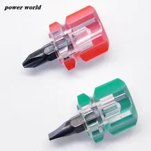 

2Pcs/set Screwdriver Kit Mini Small Portable Radish Head Screw Driver Transparent Handle Repair Hand Tools
