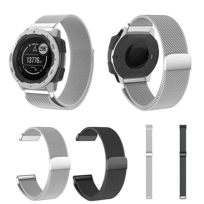 Замена Quick Release 22 мм из нержавеющей стали Milanese Loop Mesh Band для Garmin Instinct GV99