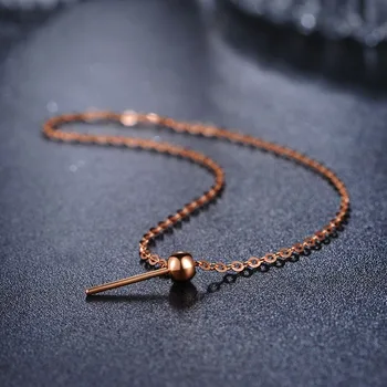 

Real Pure Gold Bracelet 18K Rose Gold Chain Light Chain Gold Bracelet Wedding Gift