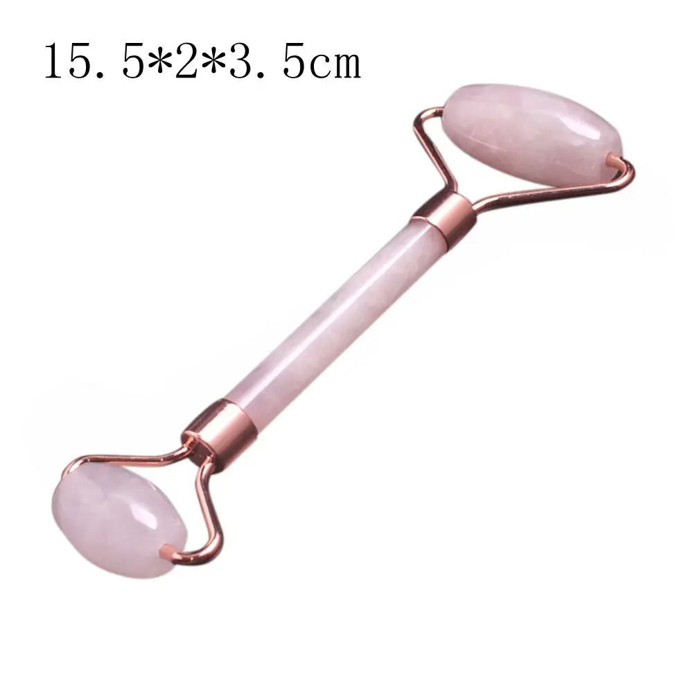 pink 1pc Массажер для лица продукты для похудения средства для шеи тела Gua Sha забота о здоровье Релаксация лица нефрит для массажа роликовые инструменты для релаксации лица - Цвет: pink 1pc