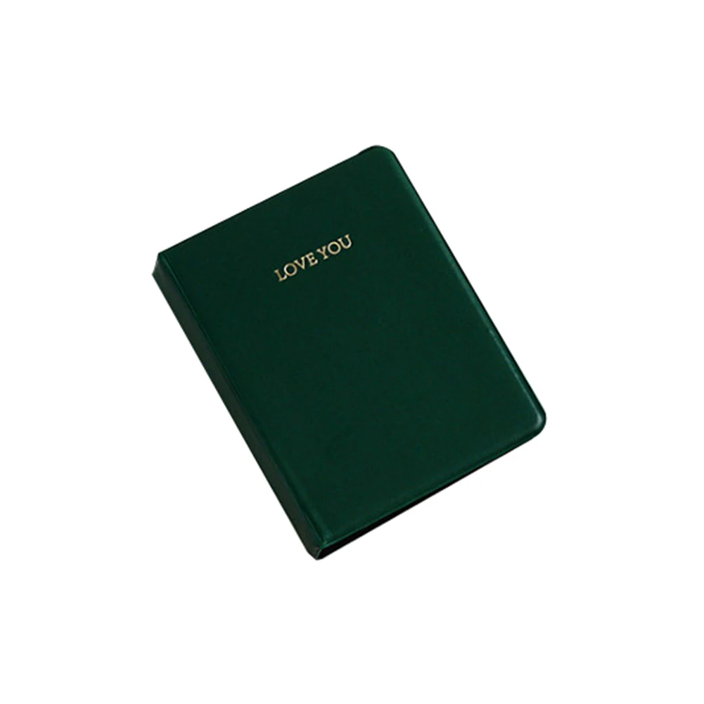 64 кармана LOVE YOU фотоальбом держатель для Polaroid Fujifilm Instax Mini - Цвет: Зеленый