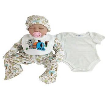 

100% cotton children set new design new born baby boy clothes set for sleepsuit
