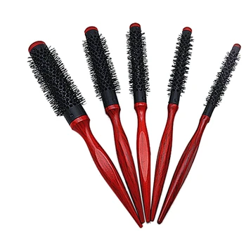 

Nylon Hair Round Brush Roller Comb Form Handle For Diy Hairstyle Salon Hairdressing Round Hairbrush Comb